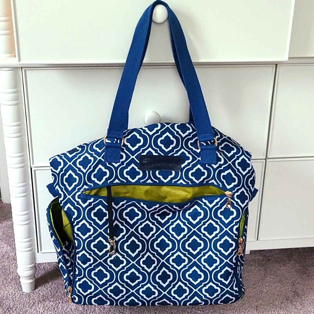 Sarah Wells pumping diaper bag